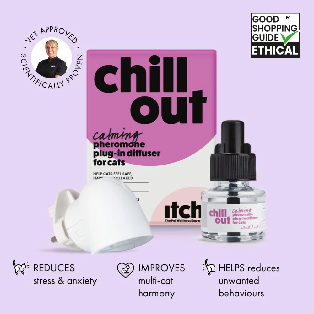 کیت شروع آرامش بخش برای گربه ها | پخش کننده پلاگین فرمون های آرامش بخش و پرکننده 30 روزه | کاهش اضطراب و استرس