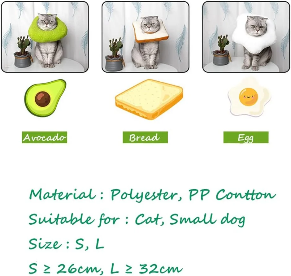 طوق الیزابت گربه خانگی، سبک و نرم، ضد گاز گرفتگی، محافظ حمام، طوق گردنی برای سگ و گربه، لوازم حیوانات خانگی، نان