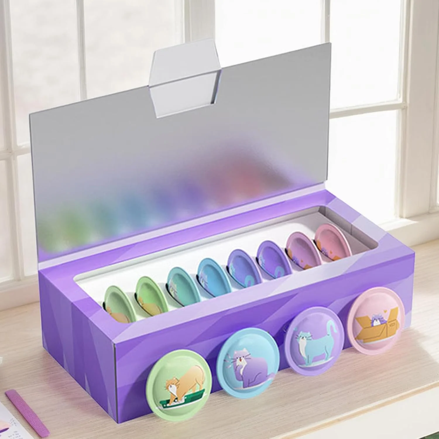 برچسب آرام‌بخش گربه | فرمولاسیون قوی برای آرام کردن گربه‌ها، مناسب برای سفر، لوازم حیوانات خانگی برای استفاده در خانه، ماشین، جابجایی، رعد و برق و کمپینگ