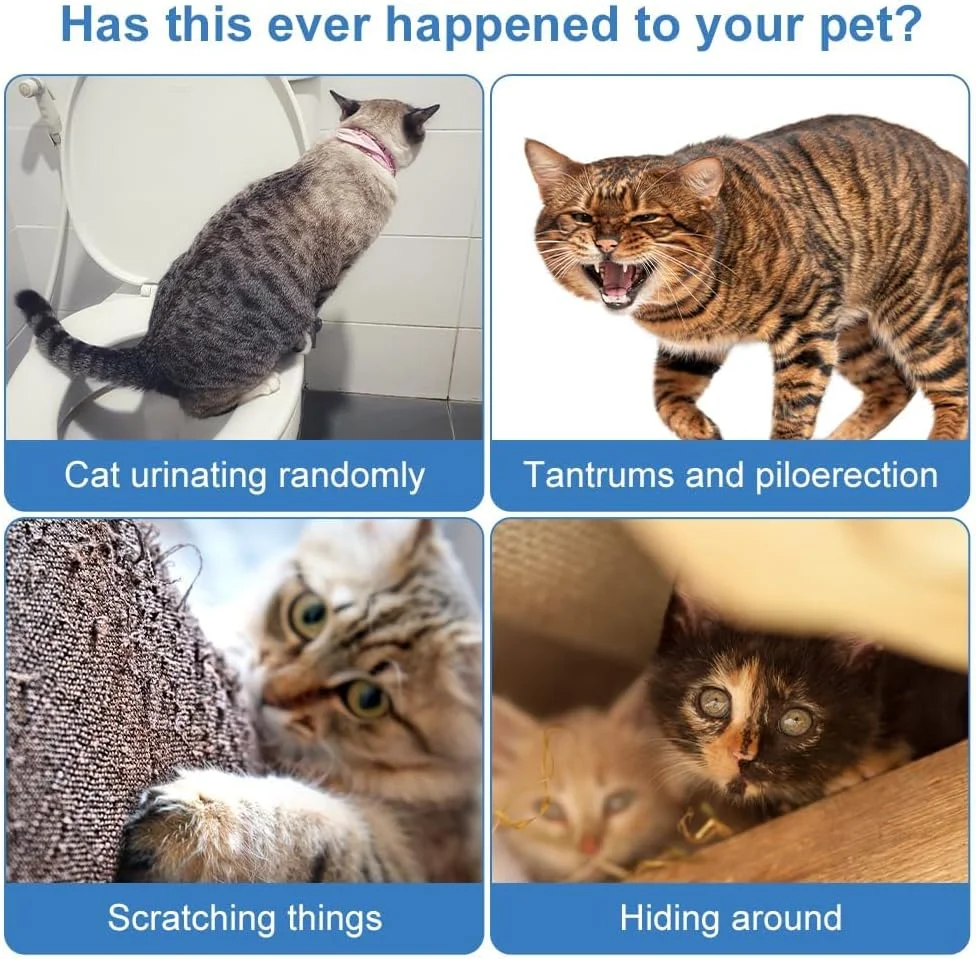 پخش کننده فرمون آرام بخش گربه، کاهش درگیری بین گربه ها، تسکین موثر اضطراب برای گربه ها و آرامش بخش گربه، تسکین اضطراب گربه، کاهش دعوا و خراشیدن، آرامش بخش