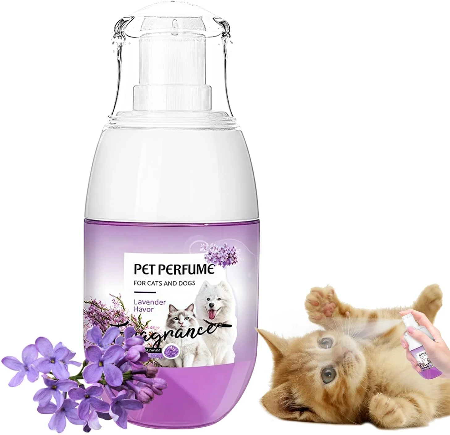 اسپری آرام‌بخش گربه - اسپری فرمون برای آرام کردن گربه‌ها - محلول ضد استرس 30 میلی‌لیتری، لوازم حیوانات خانگی برای خانه، ویزیت دامپزشک، مسافرت، محافظت از مبلمان و کف