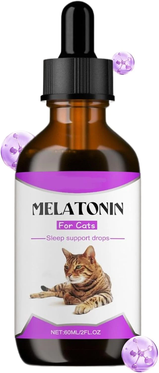 آرام‌بخش گربه | تشویقی جذاب گربه 60 میلی‌لیتری برای نظافت بچه گربه، مکمل ملایم برای مراقبت روزانه از سلامت حیوانات خانگی، نظافت شبانه بچه گربه، حمام کردن و کوتاه کردن ناخن