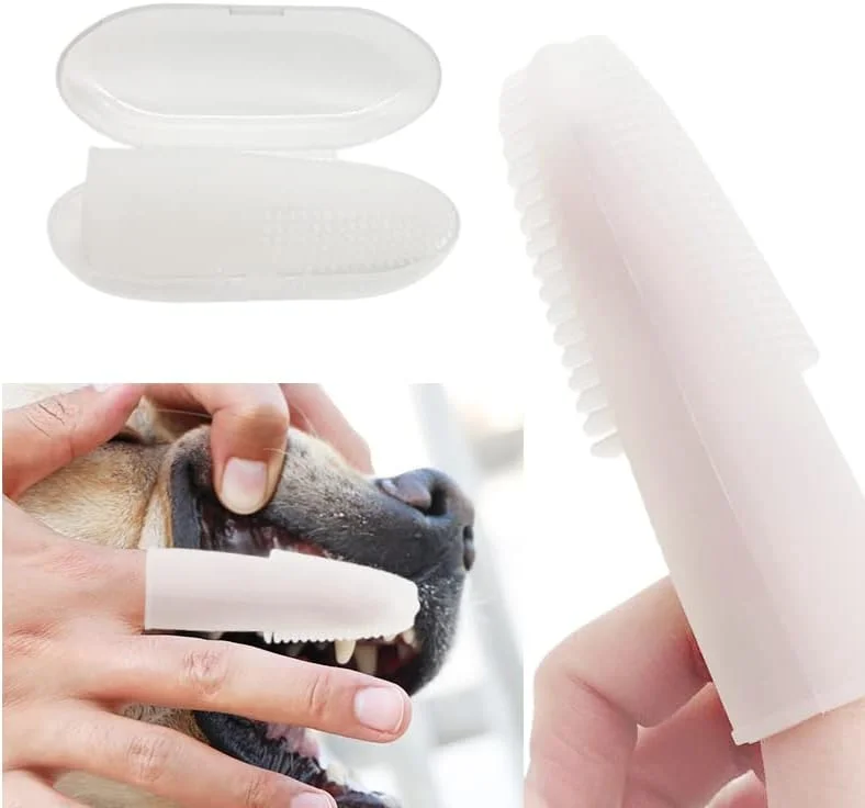 ۵ عدد مسواک انگشتی فوق العاده نرم حیوانات خانگی، برس سیلیکونی برای سگ، ابزار از بین بردن بوی بد دهان و جرم دندان برای لوازم نظافت سگ و گربه