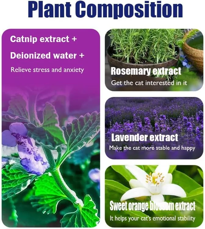 اسپری آرام‌بخش گربه حاوی فرمون، 60 میلی‌لیتر، کاهش استرس و اضطراب، جلوگیری از خراشیدن و علامت‌گذاری