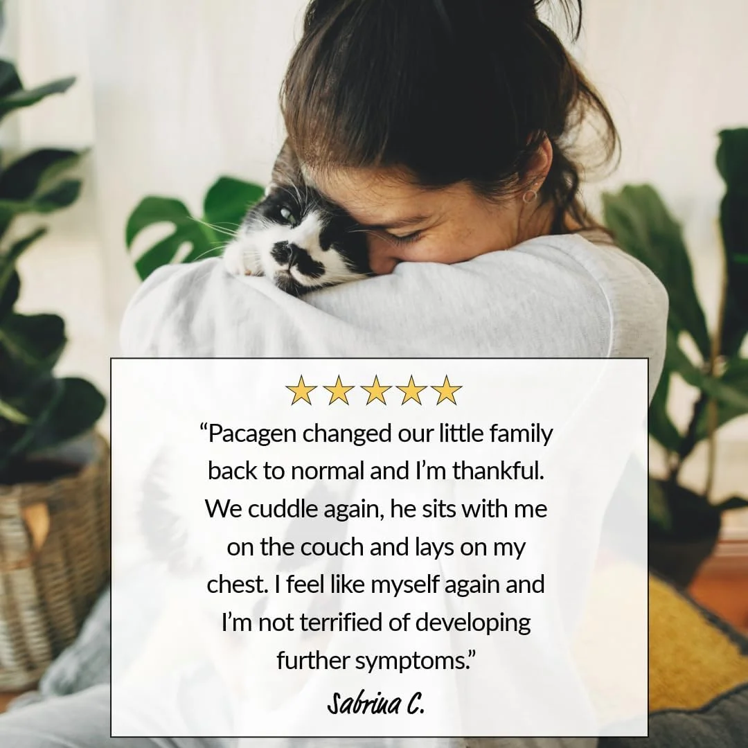 اسپری خنثی کننده آلرژن گربه برای انسان - ایده آل برای استفاده در منزل، نتایج فوری، استفاده آسان و سازگار با حیوانات خانگی - تنها با چند اسپری به یک روز صاف برسید