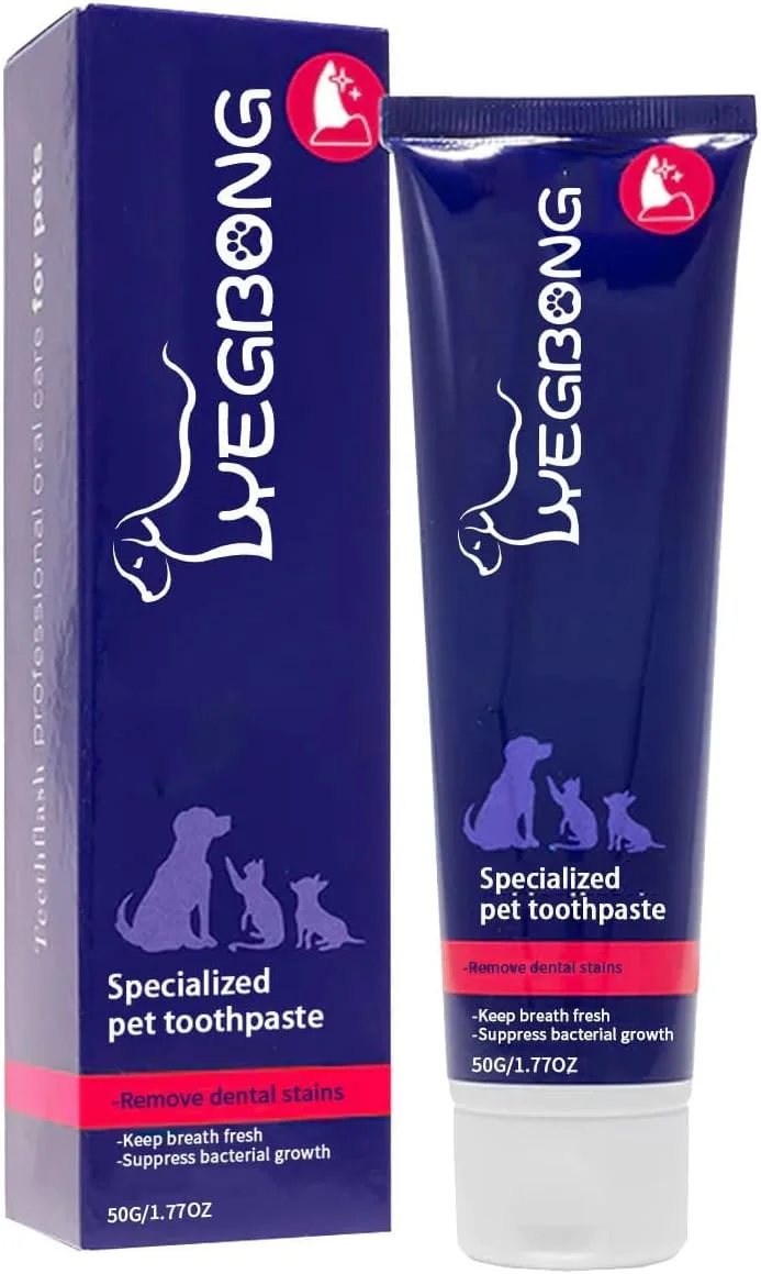 خمیر دندان طبیعی سگ و گربه، سفید کننده دندان و از بین برنده بوی بد دهان، حاوی عصاره نعناع ارگانیک و طبیعی، مناسب لوازم حیوانات خانگی