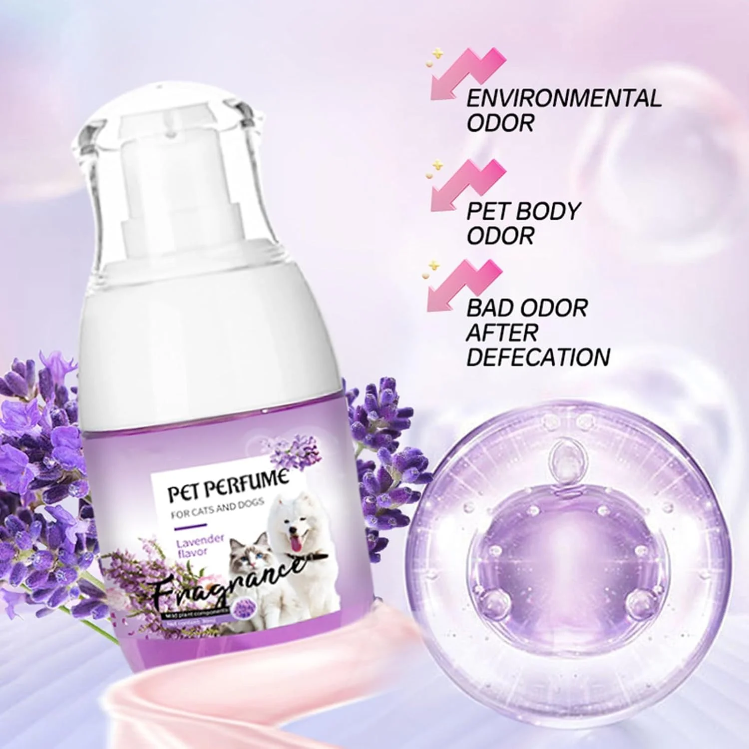 اسپری آرام‌بخش گربه | محلول آرام‌بخش طبیعی برای گربه‌ها - عامل آرام‌بخش ضد استرس گربه لوازم حیوانات خانگی 30 میلی‌لیتر برای آرامش‌بخشیدن به خانه، مسافرت، محافظت از مبلمان و کف