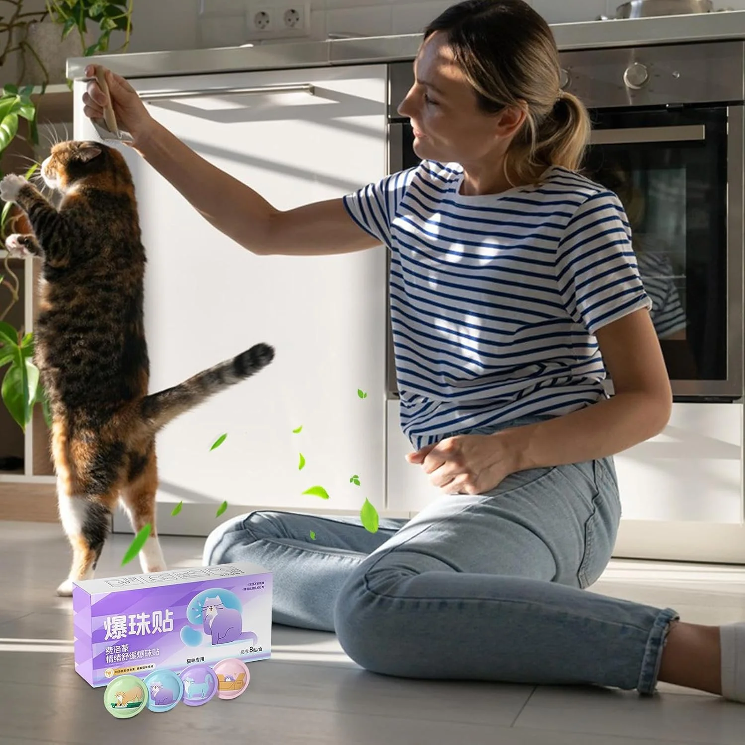 برچسب های آرامش بخش برای سگ ها، 8 برابر موثرتر برای گربه ها - لوازم حیوانات خانگی با ماندگاری طولانی برای بهبود خلق و خو برای ویزیت دامپزشک، رعد و برق، سفر با ماشین، اسباب کشی، محیط های جدید