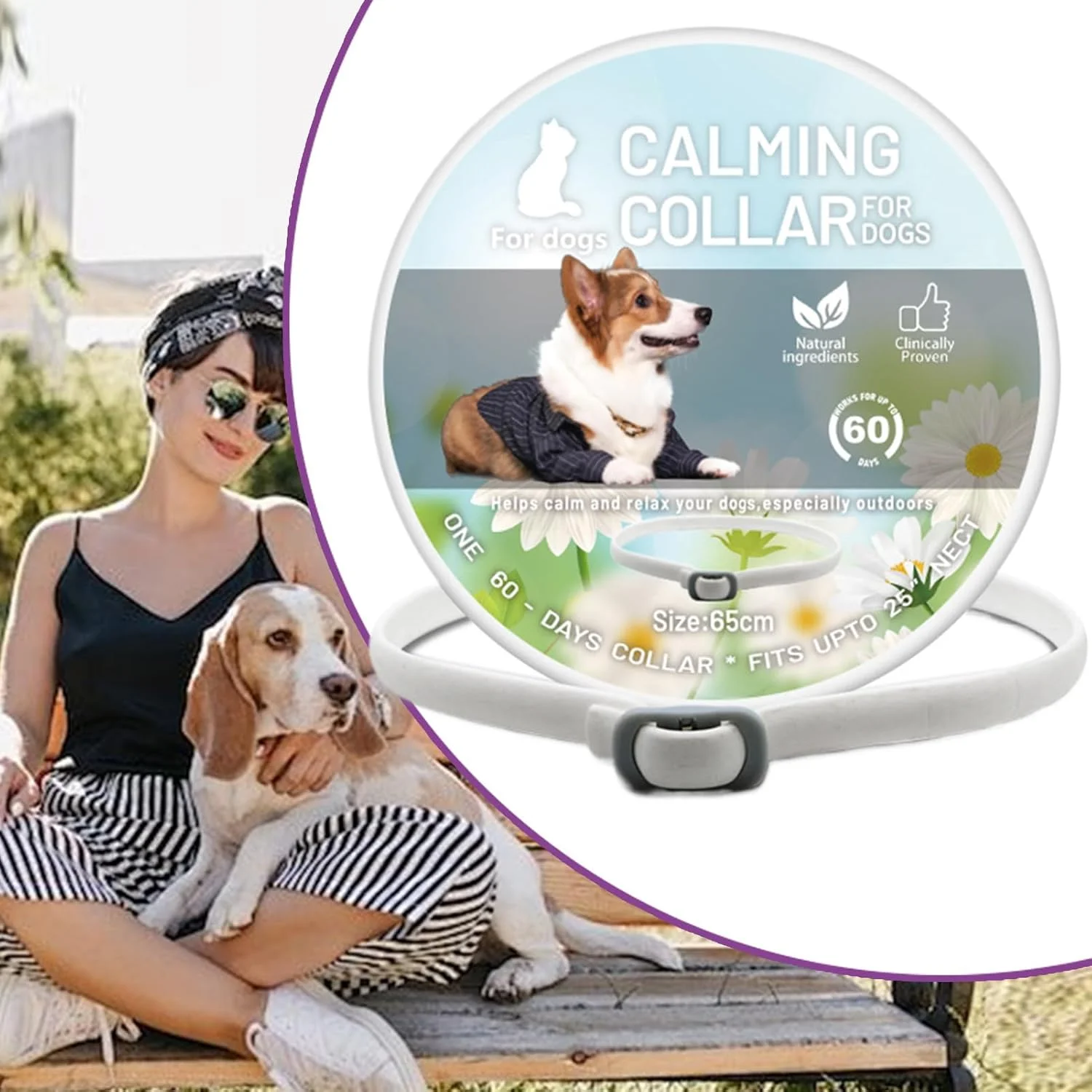 قلاده آرام‌بخش برای گربه‌ها - قلاده فرمونی آرام‌بخش برای گربه‌ها، کاهش رفتارهای ناخواسته، پخش‌کننده آرام، لوازم حیوانات خانگی برای بچه گربه، توله سگ و فضای داخلی