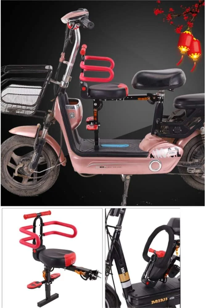 صندلی جلویی دوچرخه برقی برای کودکان و خردسالان (مشکی)