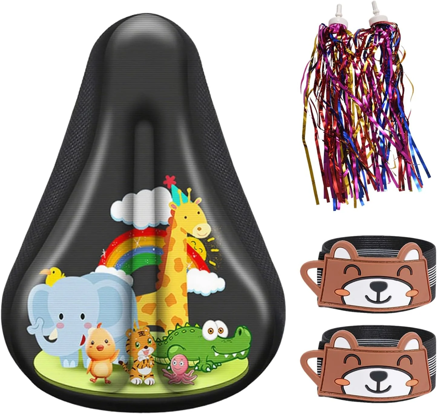 روکش زین دوچرخه کودک، بالشتک زین دوچرخه بچه گانه، فوق العاده نرم و راحت، مناسب برای دوچرخه های پسرانه/دخترانه