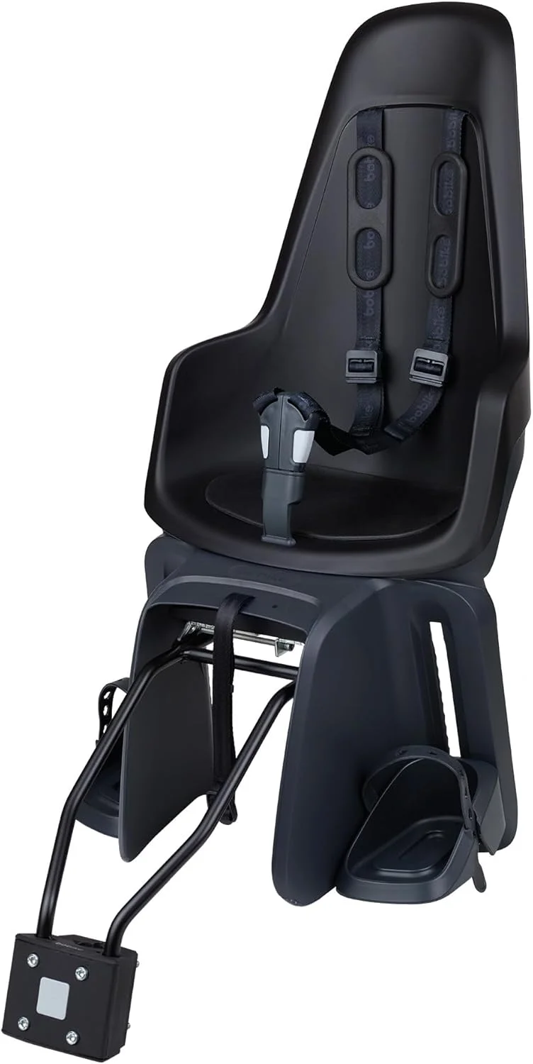 صندلی کودک دوچرخه بوبایک مدل ONE MAXI E-BD – قابل نصب روی ترک بند و تنه – چند منظوره با دو گزینه نصب، مناسب کودکان 9 ماهه تا 6 ساله، تا وزن 22 کیلوگرم، مشکی شهری