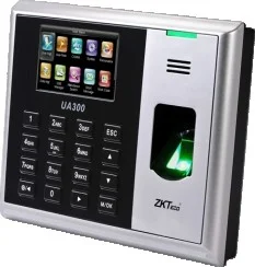دستگاه حضور و غیاب اثر انگشتی ZKTeco UA300 با کارت و رمز عبور، صفحه نمایش 3 اینچی، کارت ID/Mifare، شناسه عکس، وب سرور، پیامک، تغییر وضعیت خودکار | UA300