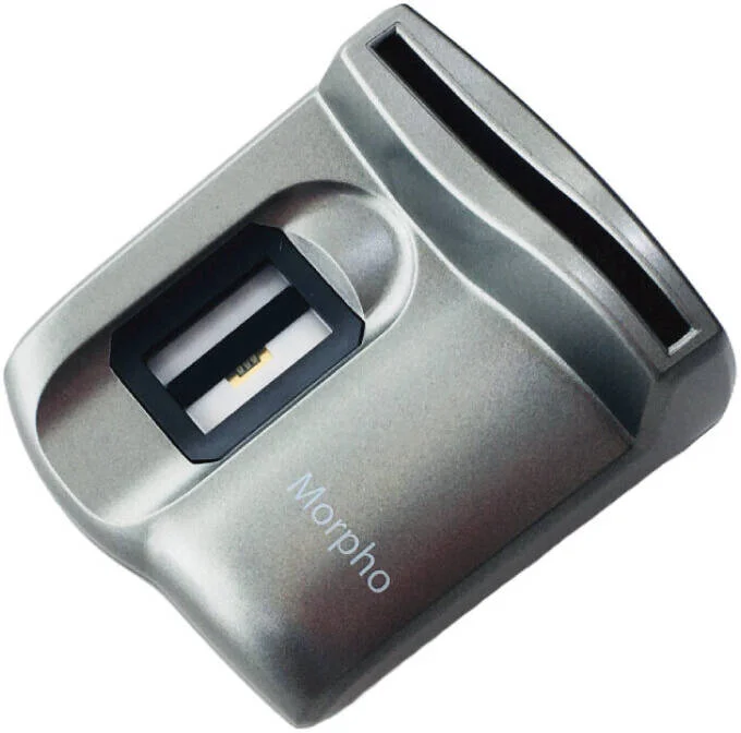 دستگاه اثر انگشت خوان Idemia MorphoSmart MSO 1350 V3، امنیت گسترده، رمزگذاری و امضای دیجیتال، کارت خوان هوشمند، گواهینامه FBI PIV IQS و تشخیص اثر انگشت جعلی، نقره ای | 293666318 دستگاه اثر انگشت خوان Idemia MorphoSmart MSO 1350 V3، امنیت گسترده، رمزگذاری و امضای دیجیتال، کارت خوان هوشمند، گواهینامه FBI PIV IQS و تشخیص اثر انگشت جعلی، نقره ای | 293666318