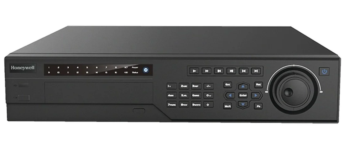 دستگاه ضبط ویدیویی تحت شبکه (NVR) الترا اچ دی 4K هانیول، 64 کانال، 16 پورت PoE، 16 کانال ورودی آلارم، 6 کانال خروجی رله آلارم، 4 پورت USB، 1 پورت RS 232، دارای گواهینامه های UL، CE، FCC | HEN64304