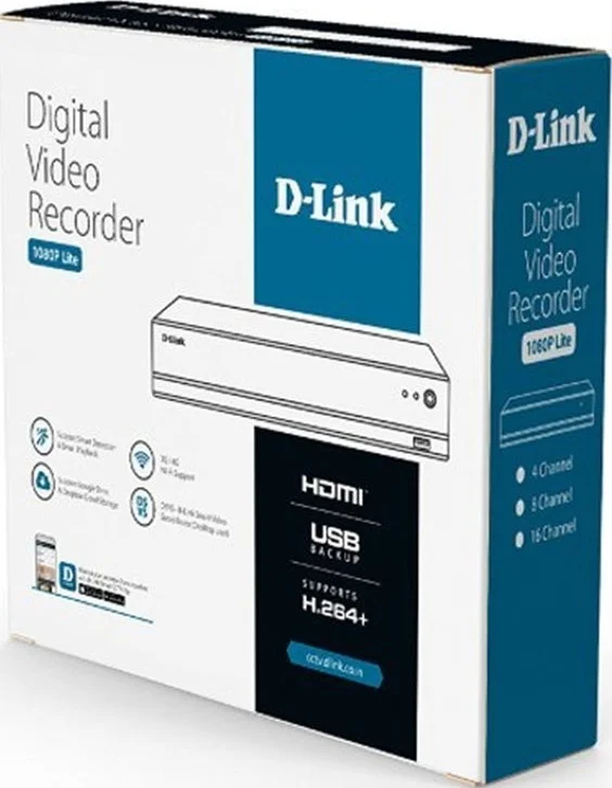 دستگاه ضبط ویدیویی دیجیتال 16 کاناله دی-لینک مدل DVR-F2116-M1، دارای 1 پورت SATA، پشتیبانی از دوربین های AHD/TVI/CVI/CVBS/IP، پشتیبانی از وای فای 3G/4G، | DVR-F2116-M1