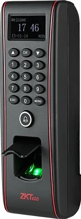 دستگاه کنترل تردد ضد آب ZKTECO IP65 مدل TF1700 با صفحه نمایش OLED 128x64 و الگوریتم VX10.0 دستگاه کنترل تردد ضد آب ZKTECO IP65 مدل TF1700 با صفحه نمایش OLED 128x64 و الگوریتم VX10.0