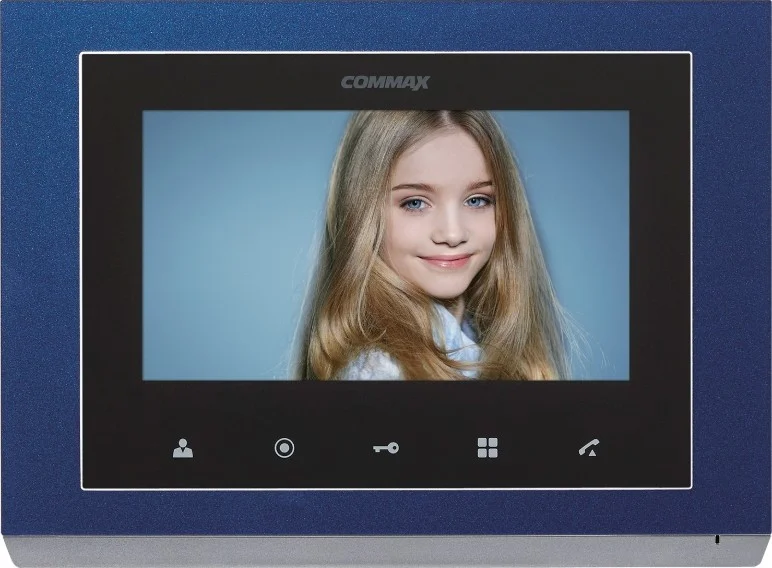 نمایشگر LED عریض 7 اینچی Commax، نوع نصب دیواری، سیستم تکی VDP چند منظوره با قابلیت تبدیل هندزفری، AC 100-240V، 50/60Hz | CMV70S