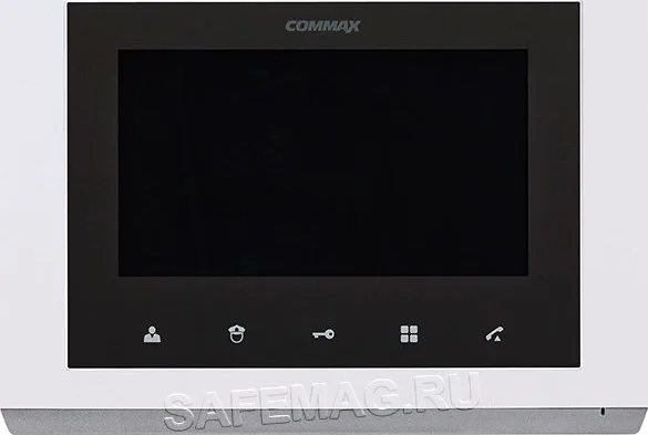 نمایشگر LED عریض 7 اینچی Commax، نوع نصب دیواری، سیستم تکی VDP چند منظوره با قابلیت تبدیل هندزفری، AC 100-240V، 50/60Hz | CMV70S