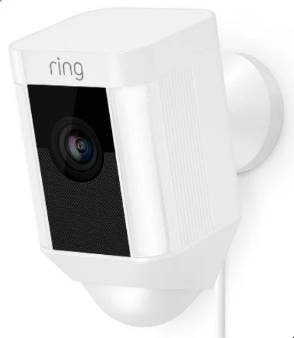 دوربین امنیتی هوشمند Ring Spotlight Cam با وای فای داخلی و آژیر خطر، سیمی - سفید | 8SH2P7-WEU0