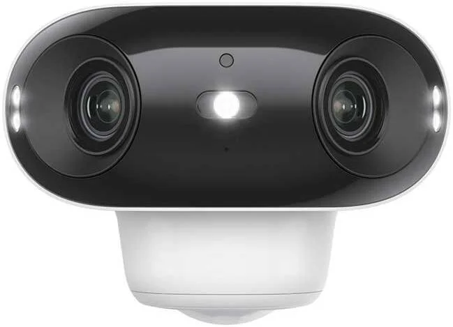 دوربین هوشمند 4K ریولینک Argus 4 Pro، لنز دوگانه ColorX، با قابلیت تامین انرژی خورشیدی/باتری با نمای پانورامای 180 درجه، دید بدون نقطه کور UHD، دید در روز و شب، Wi-Fi 6 | BWB4K01W