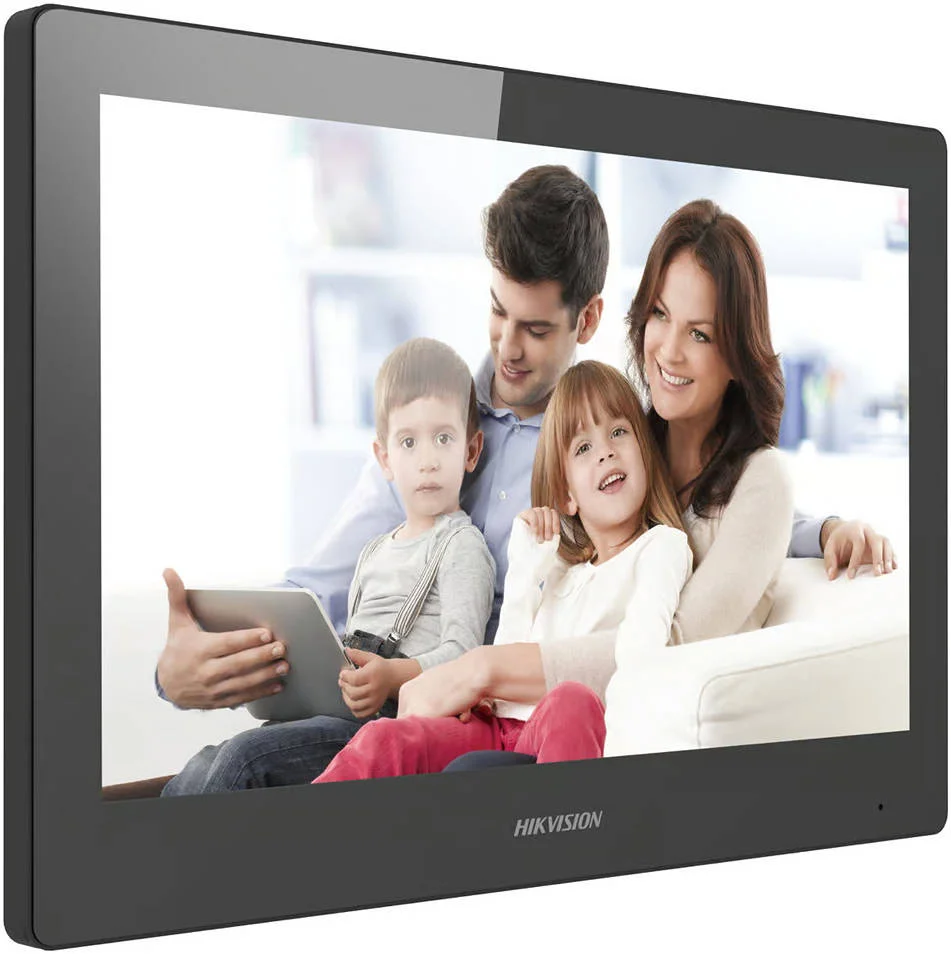 ایستگاه داخلی اینترکام تصویری هایک ویژن DS-KH8520-WTE1، صفحه نمایش لمسی رنگی 10 اینچی TFT، اتصال WiFi، PoE استاندارد، RJ-45 10/100 مگابیت بر ثانیه، کنترل موبایل از طریق برنامه Hik-Connect، مشکی | DS-KH8520-WTE1