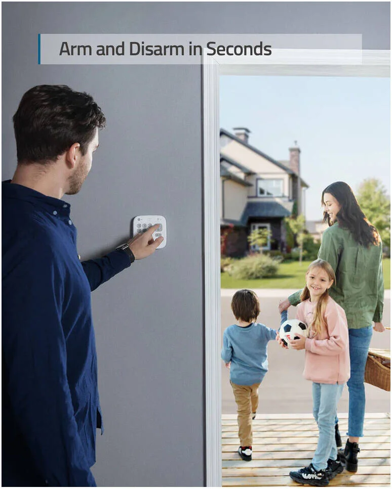 سیستم های امنیتی کیت آلارم Eufy، حساسیت قابل تنظیم، سنسور ورودی، سنسور حرکتی، پوشش 100 درجه، تا 30 فوت، نصب آسان، سفید | T8990321 سیستم های امنیتی کیت آلارم Eufy، حساسیت قابل تنظیم، سنسور ورودی، سنسور حرکتی، پوشش 100 درجه، تا 30 فوت، نصب آسان، سفید | T8990321