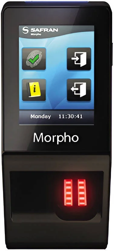 دستگاه حضور و غیاب Idemia MorphoAccess Sigma Lite+ PROX WR، صفحه لمسی رنگی 2.8 اینچی QVGA و بازر، تشخیص اثر انگشت جعلی، انگشت اضطراری زمان‌بندی شده، 512 مگابایت رم، 512 مگابایت فلش، HID Prox 125KHz، مشکی | 293678678