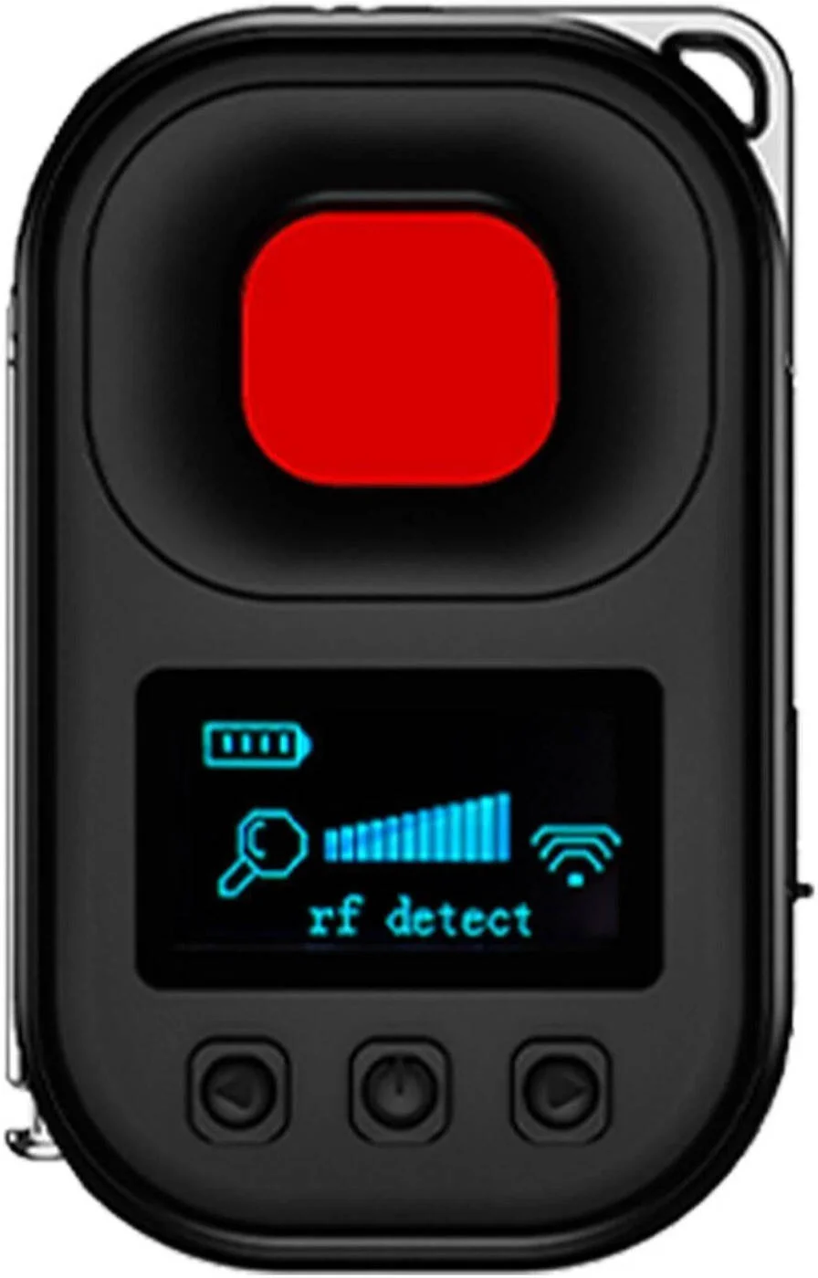 ردیاب دوربین ضد استراق سمع چند منظوره، ردیابی GPS و استراق سمع و زنگ هشدار لرزش، مادون قرمز، موج الکترومغناطیسی، تشخیص مغناطیسی، کنترل از راه دور، حساسیت قابل تنظیم، مشکی