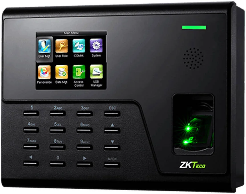 دستگاه حضور و غیاب اثر انگشتی ZKTeco UA760، ظرفیت 3000 کاربر، صفحه نمایش رنگی 2.8 اینچی، TCP/IP، WiFi، ارتباط USB، قفل برقی شخص ثالث، رابط های کنترل دسترسی دکمه خروج، مشکی | ZK-UA760