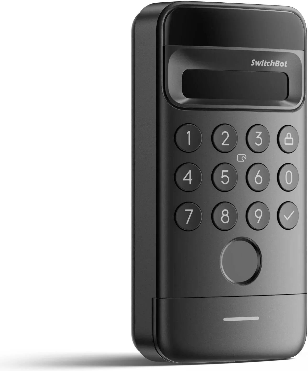 صفحه کلید هوشمند SwitchBot با قابلیت شناسایی اثر انگشت، NFC، رمز عبور و کنترل از طریق اپلیکیشن، تشخیص چهره سه بعدی، 9 روش برای باز کردن قفل، ضد آب و مناسب فضای باز، مشکی | W7300500