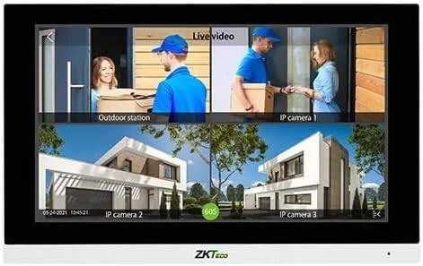 مانیتور داخلی هوشمند ZKTeco VT07-B01 با صفحه لمسی 7 اینچی LCD، پورت RJ45 و پشتیبانی از کارت حافظه میکرو TF تا 128 گیگابایت