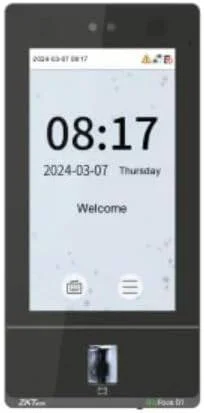 ترمینال کنترل دسترسی چند بیومتریک ZKTeco BioFace D1 با قابلیت SIP و ارتباط تصویری، تشخیص چهره+اثر انگشت+کارت، حضور و غیاب، LAN+WIFI (بدون POE)