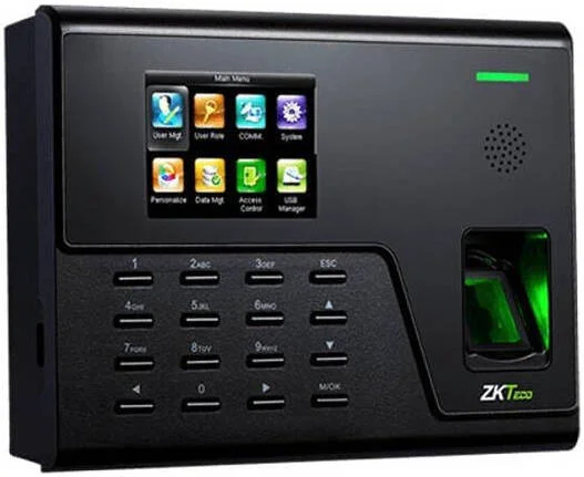 دستگاه حضور و غیاب و کنترل تردد اثر انگشتی ZKTECO UA300 Pro، صفحه نمایش رنگی 2.8 اینچی، TCP/IP، WIFI و پورت USB Host، دارای Wi-Fi، مشکی | UA300-PRO