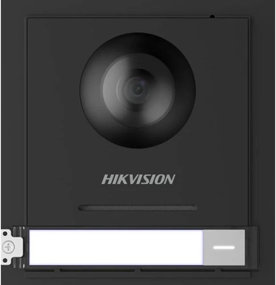 ایستگاه درب ماژولار اینترکام تصویری Hikvision DS-KD8003-IME1، رزولوشن 1920 x 1080، عملکرد اینترکام تصویری و کنترل دسترسی، دوربین چشم ماهی یکپارچه، اترنت 10/100 مگابیت بر ثانیه، مشکی | DS-KD8003-IME1
