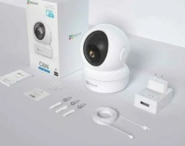 دوربین امنیتی وای فای چرخشی EZVIZ C6N 1080p مناسب فضای داخلی، ردیابی خودکار حرکت، پشتیبانی از کارت MicroSD تا 256 گیگابایت، وای فای | C6N