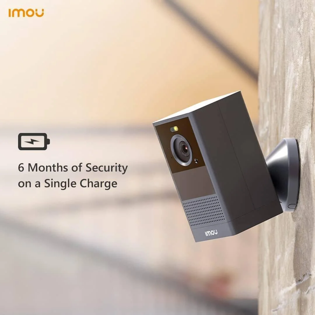 دوربین باتری دار بیرونی ایمو Cell 2 4MP، کیفیت Super HD 2K با دید در شب رنگی، باتری 6 ماهه (بدون هاب)، تشخیص انسان PIR، صدای دو طرفه، ضبط از قبل، H.265، مشکی، (IPC-B46LP) دوربین باتری دار بیرونی ایمو Cell 2 4MP، کیفیت Super HD 2K با دید در شب رنگی، باتری 6 ماهه (بدون هاب)، تشخیص انسان PIR، صدای دو طرفه، ضبط از قبل، H.265، مشکی، (IPC-B46LP)