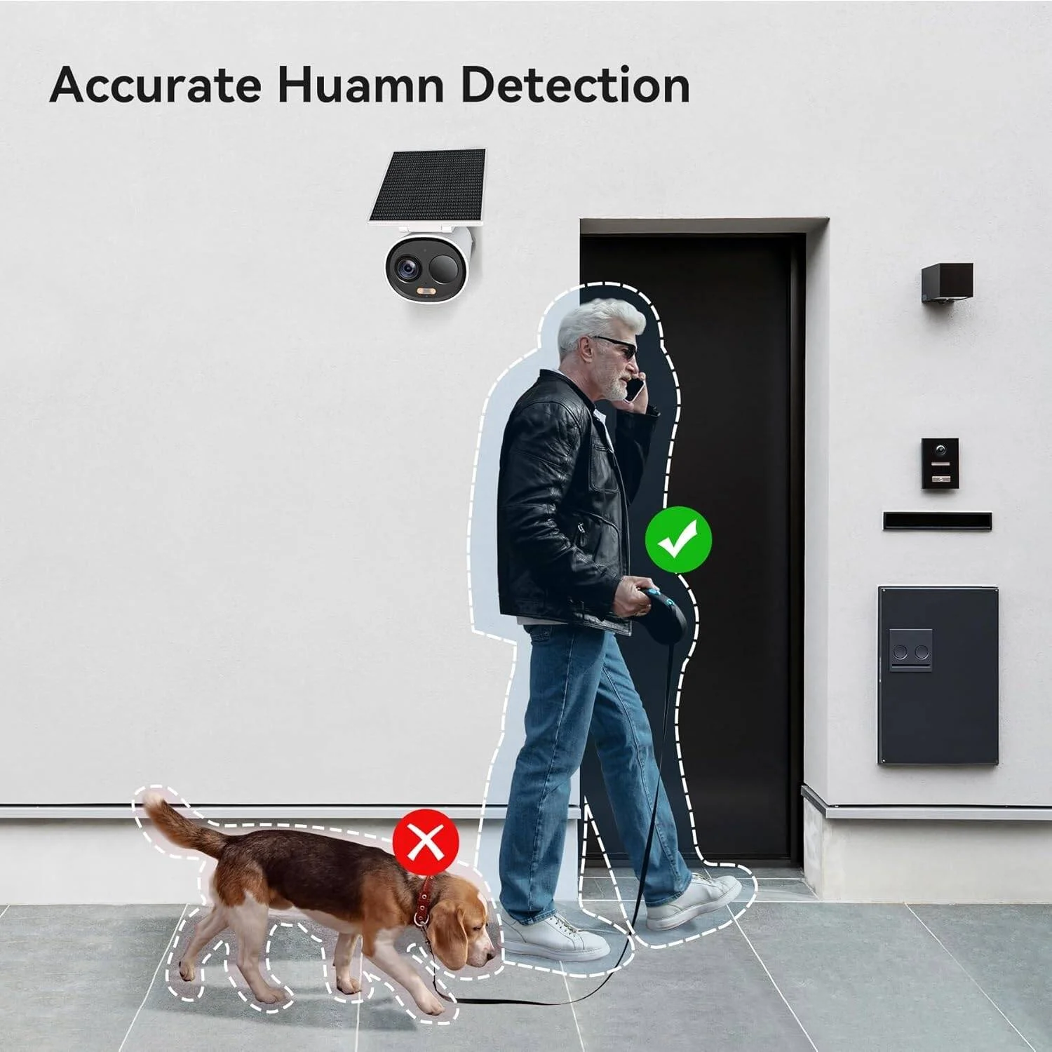 دوربین امنیتی بی‌سیم خارجی ایمو Cell 3C AIO 2K، با انرژی خورشیدی، 3 مگاپیکسل، تشخیص PIR و انسان، آژیر، نورافکن، ضد آب IP66، الکسا، شارژ سریع، ذخیره‌سازی SD/Cloud | Cell 3C AIO