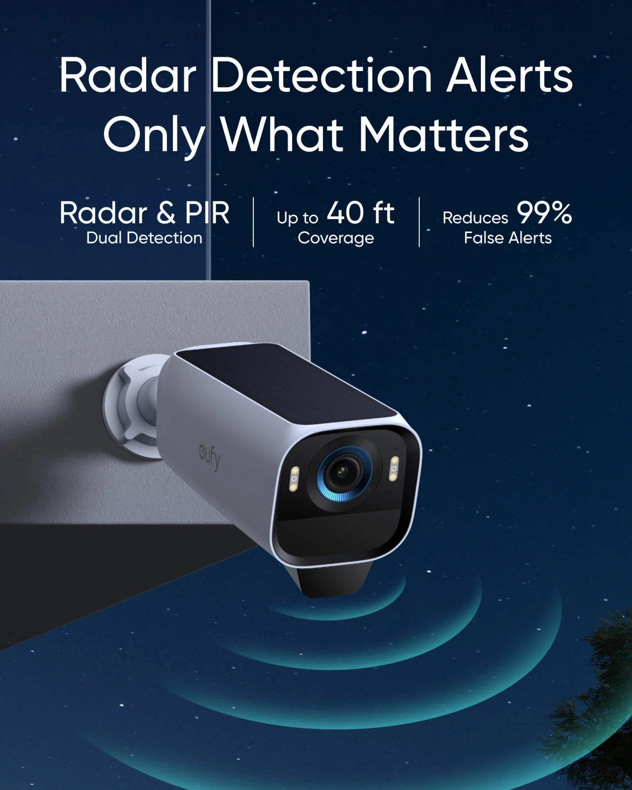کیت دوربین دوگانه Eufy Cam S3 Pro، دید در شب 4K MaxColor Vision، SolarPlus 2.0 با توان همیشگی، تشخیص حرکت Radar+PIR، HomeBase S380، محافظت IP67، سازگار با HomeKit، Alexa، Google | T88923W1