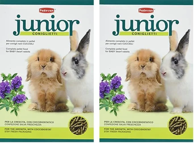 غذای خرگوش پادوان جونیور برای بچه خرگوش ها ۸۵۰ گرمی (بسته ۲ عددی)