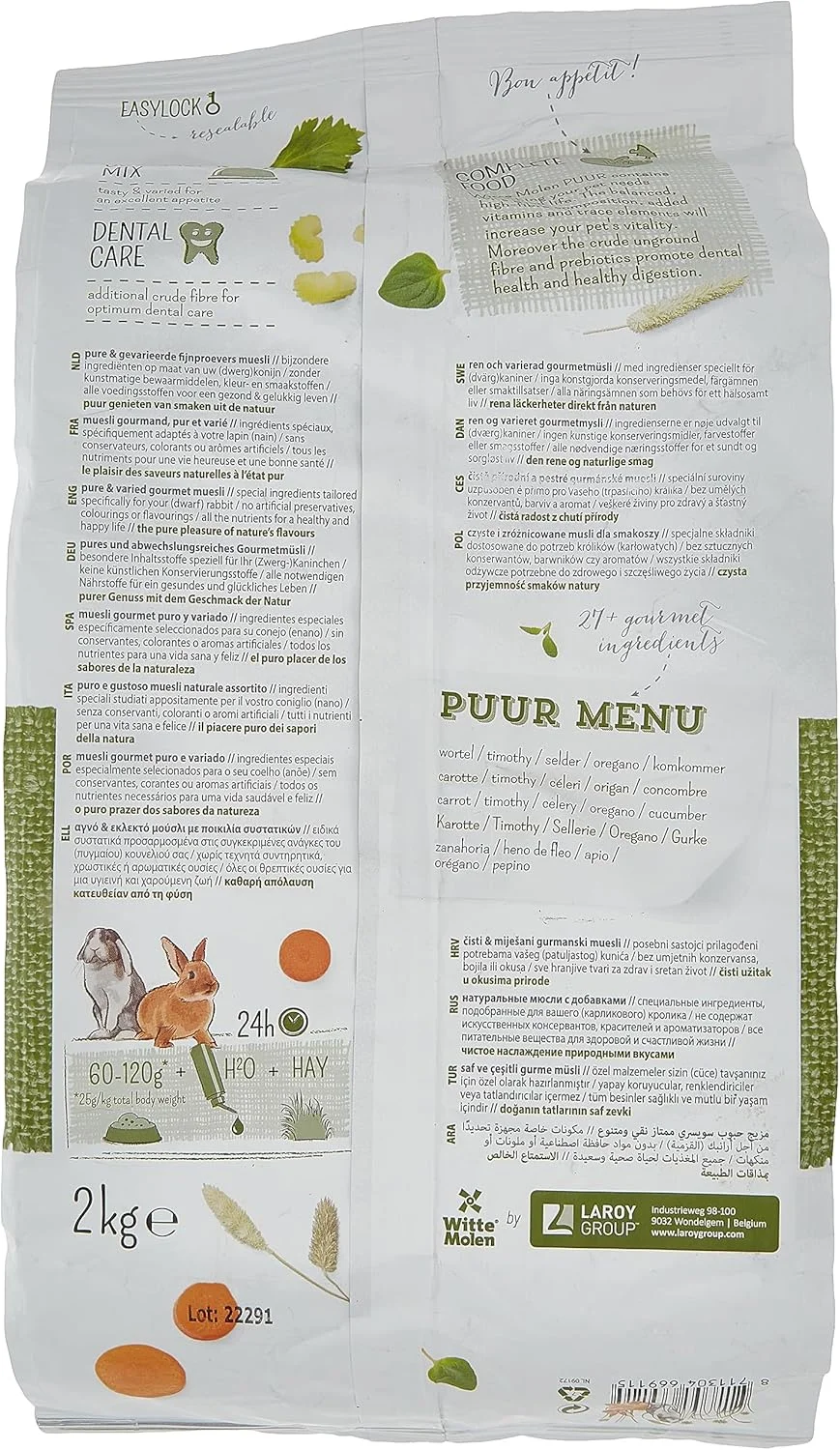 غذای کامل خرگوش ویته مولن پور، 2 کیلوگرم