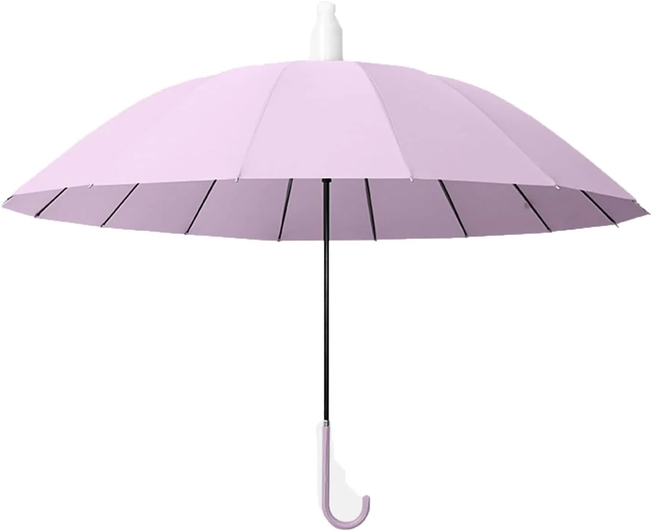 چتر با کیفیت بالا، مقاوم در برابر باد، با قاب فایبرگلاس، چتر دستی با دسته بلند، چتر مدرن زنانه (Hortel)