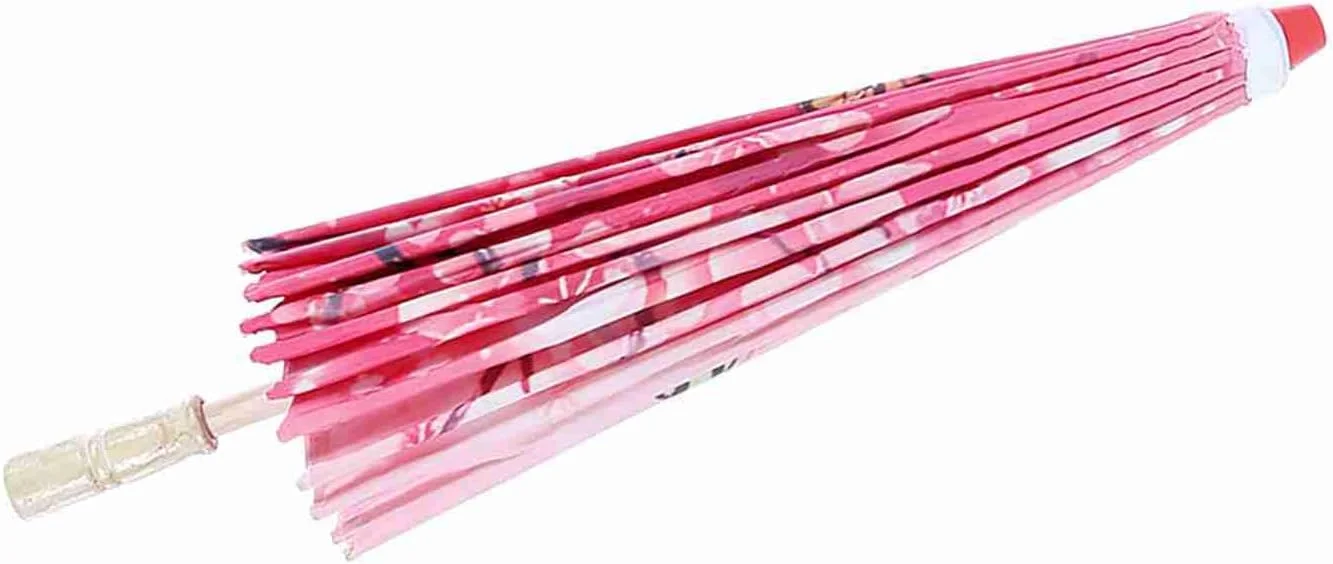 چتر پارچه ای Sorandy با دسته چوبی پرداخت شده صاف برای دکوراسیون ضد باران با تم آسیایی چتر پارچه ای Sorandy با دسته چوبی پرداخت شده صاف برای دکوراسیون ضد باران با تم آسیایی