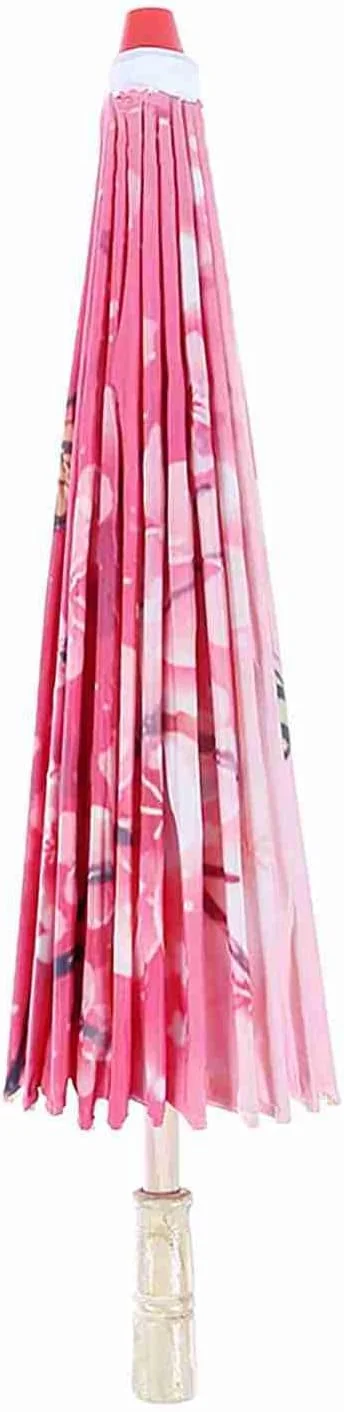 چتر پارچه ای Sorandy با دسته چوبی پرداخت شده صاف برای دکوراسیون ضد باران با تم آسیایی چتر پارچه ای Sorandy با دسته چوبی پرداخت شده صاف برای دکوراسیون ضد باران با تم آسیایی