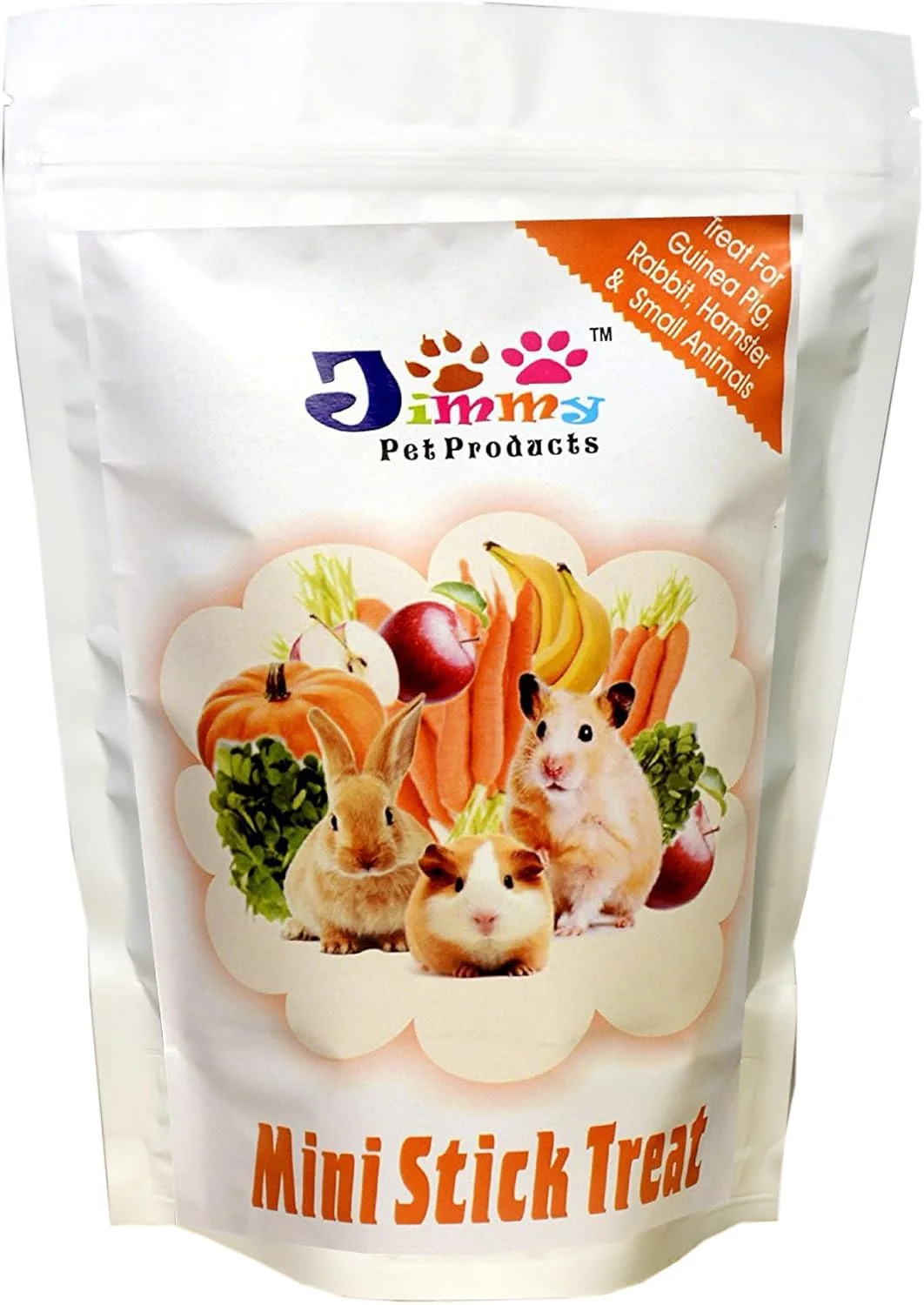 تشویقی سبزیجات و خوراکی مینی استیک جیمی پت مخصوص خرگوش، خوکچه هندی، همستر 200 گرمی مناسب تمام مراحل زندگی