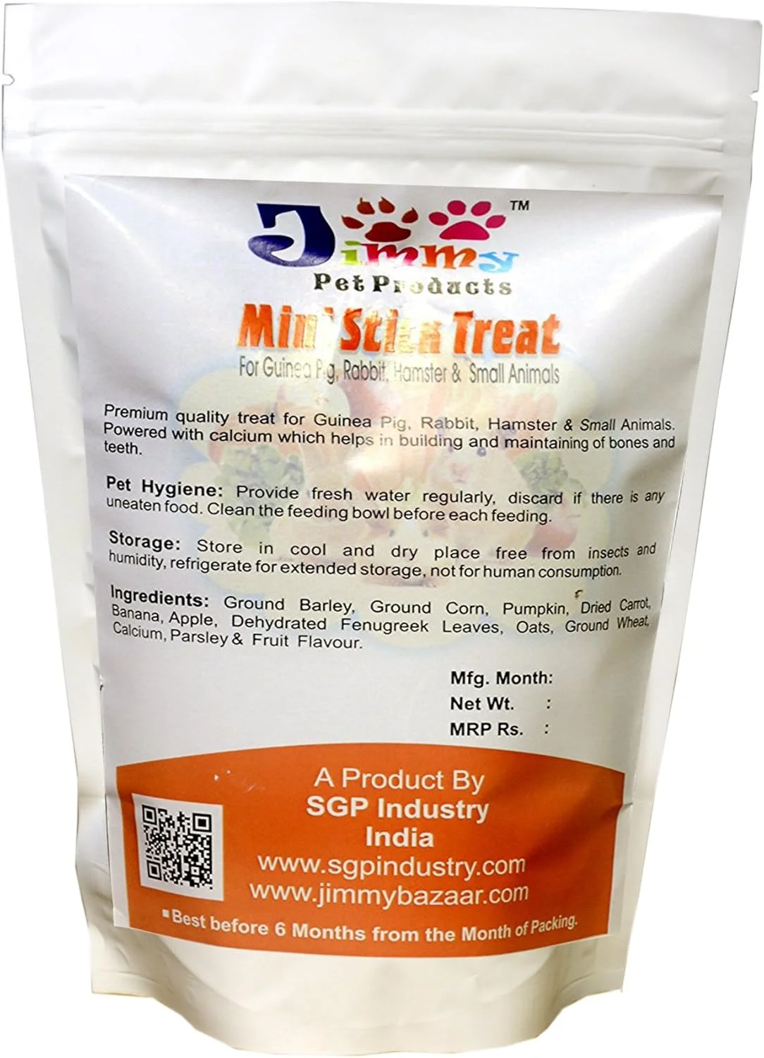 تشویقی سبزیجات و خوراکی مینی استیک جیمی پت مخصوص خرگوش، خوکچه هندی، همستر 200 گرمی مناسب تمام مراحل زندگی