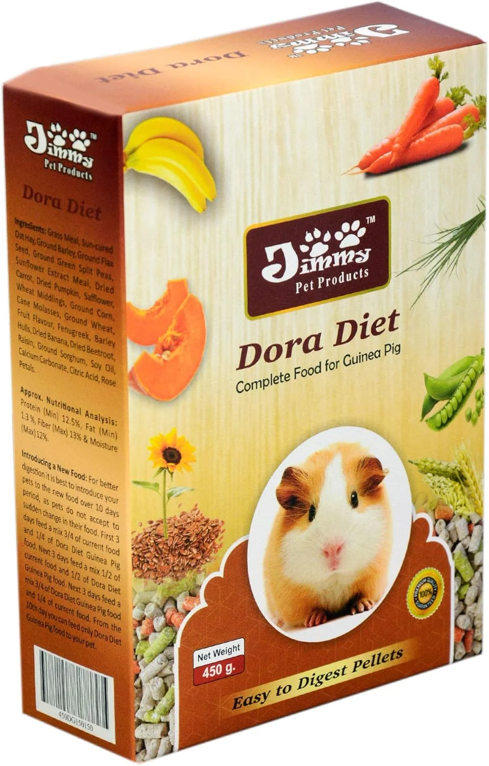 غذای رژیمی خوکچه هندی Dora از محصولات حیوانات خانگی JiMMy (۱.۶ کیلوگرم)