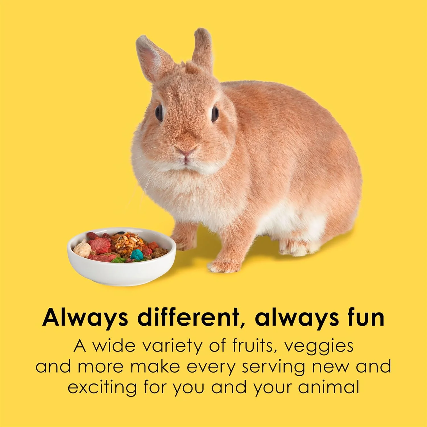 غذای خرگوش فیستا، سایزهای مختلف