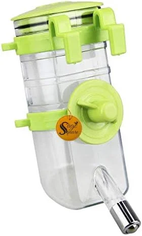 بطری آب 350 میلی لیتری ضد نشت برای همستر/کوتوله/جربیل/موش/خوکچه هندی/راسوی اهلی/خرگوش (سبز) (1 عدد)