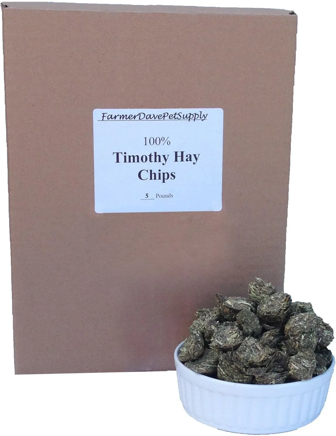 ۵ پوند چیپس یونجه تیموتی ممتاز برای حیوانات خانگی